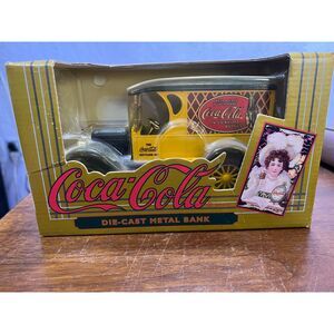 Vintage Coca Cola Die Cast Metal Bank